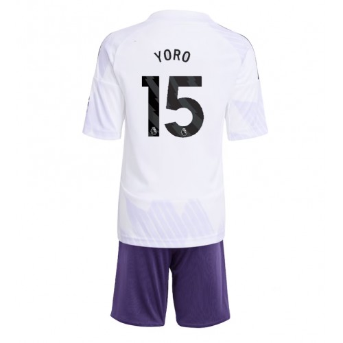 Manchester United Leny Yoro #15 Replika Bortatröja Barn 2025-26 Kortärmad (+ Korta byxor) Manchester United Leny Yoro #15 Replika Bortatröja Barn 2025-26 Kortärmad (+ Korta byxor)